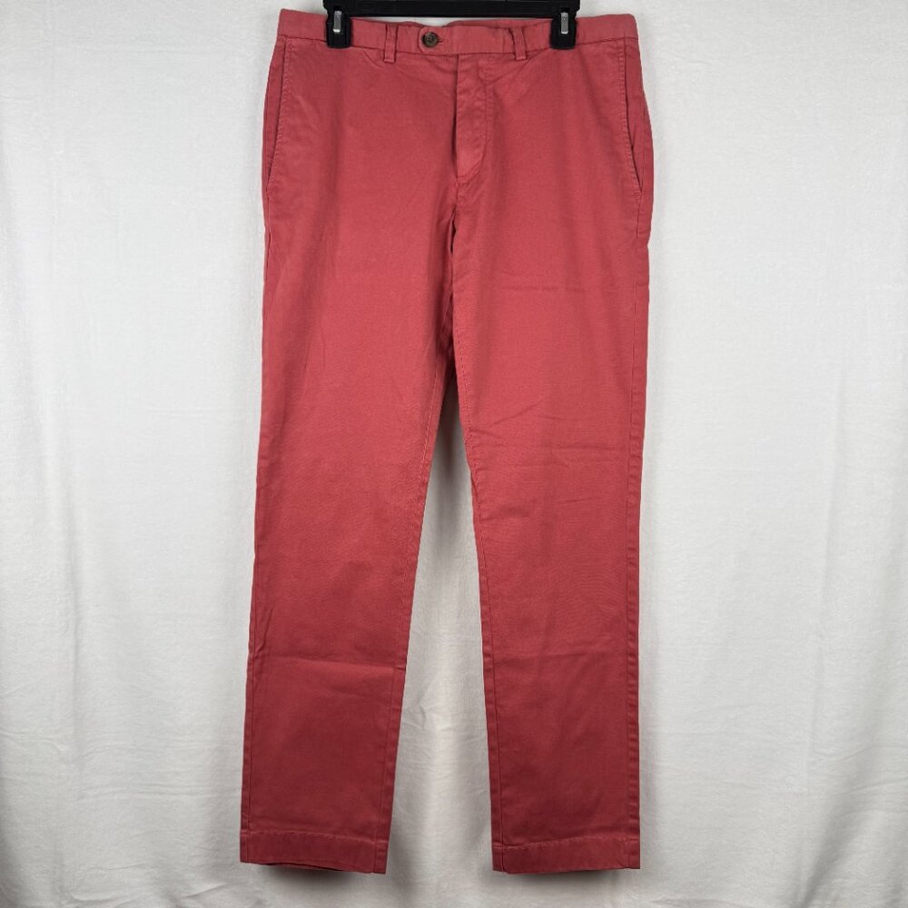 Brooks Brothers 1818 Red Fleece Chino Pants Men's 33x32 Red